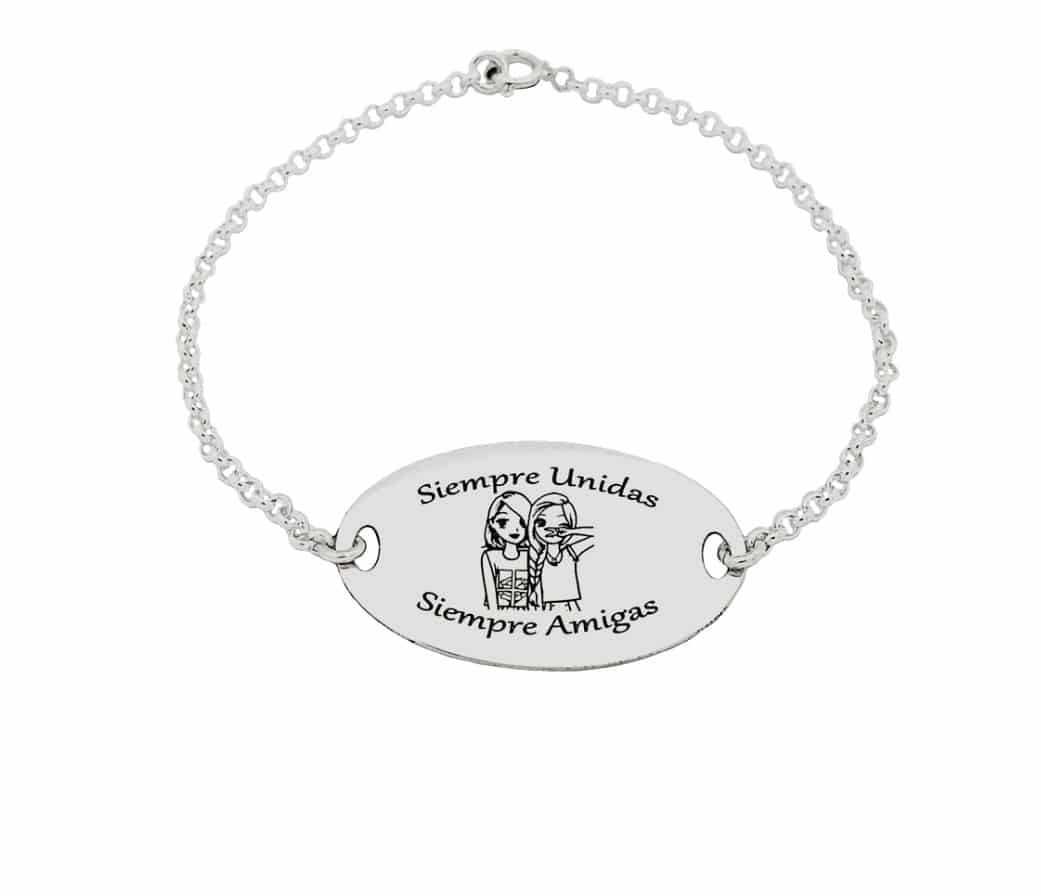 خطوة متزامنة ترجمة Pulsera Plata Amigas Villagelodgecoron Com